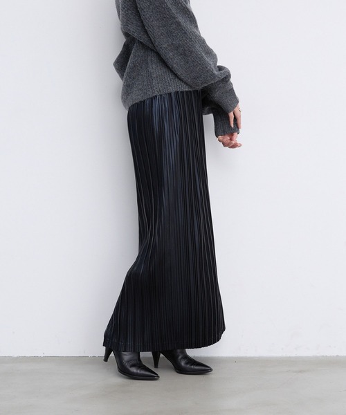 LEPSIM(レプシィム)の「【FOR I SERIES】メタリックスカート 978190(スカート・レディース・シルバー/ブラック・FREE)」の3枚目の写真