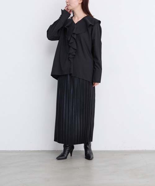 LEPSIM(レプシィム)の「【FOR I SERIES】メタリックスカート 978190(スカート・レディース・シルバー/ブラック・FREE)」の12枚目の写真