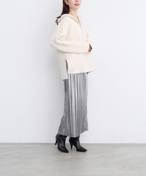 LEPSIM(レプシィム)の「【FOR I SERIES】メタリックスカート 978190(スカート・レディース・シルバー/ブラック・FREE)」の18枚目の写真