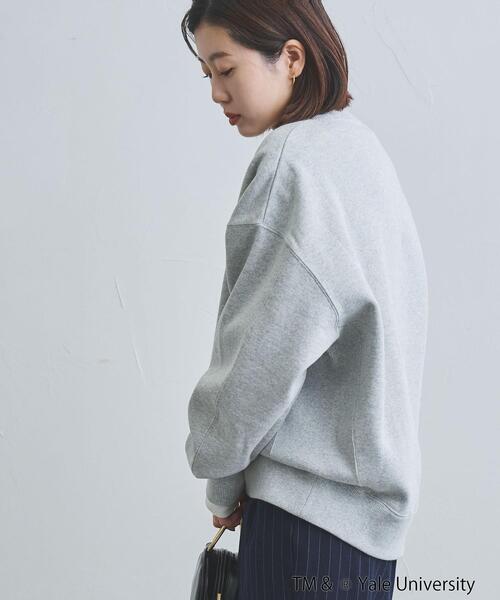 coen（コーエン）の「YALE別注ヘビー裏起毛スウェットプルオーバー（スウェット・レディース・グレー/オフホワイト/ネイビー・FREE）」の4枚目の写真