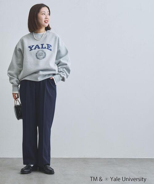 coen（コーエン）の「YALE別注ヘビー裏起毛スウェットプルオーバー（スウェット・レディース・グレー/オフホワイト/ネイビー・FREE）」の18枚目の写真