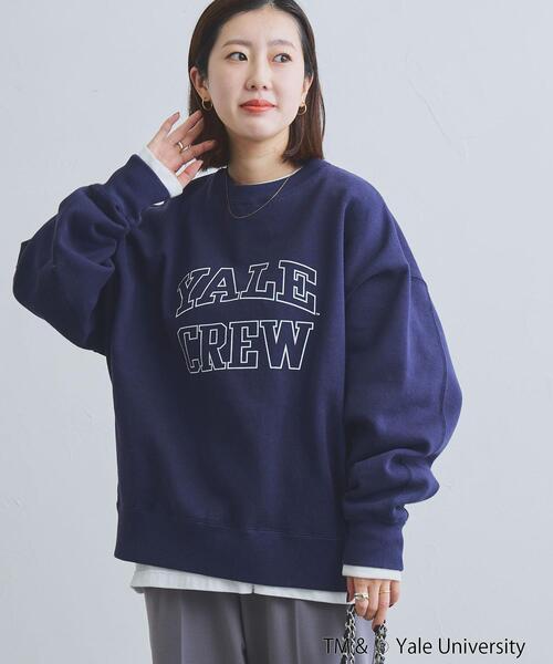 coen（コーエン）の「YALE別注ヘビー裏起毛スウェットプルオーバー（スウェット・レディース・グレー/オフホワイト/ネイビー・FREE）」の19枚目の写真
