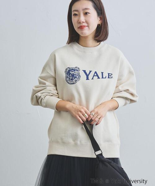 coen（コーエン）の「YALE別注ヘビー裏起毛スウェットプルオーバー（スウェット・レディース・グレー/オフホワイト/ネイビー・FREE）」の7枚目の写真
