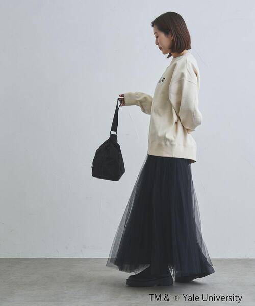 coen（コーエン）の「YALE別注ヘビー裏起毛スウェットプルオーバー（スウェット・レディース・グレー/オフホワイト/ネイビー・FREE）」の12枚目の写真