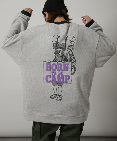 COBMASTER（コブマスター）の「【COBMASTER】 裏毛 クルーネック リンガー スウェット（スウェット・メンズ・オートミール/オリーブ/チャコール・MEDIUM/LARGE）」の3枚目の写真