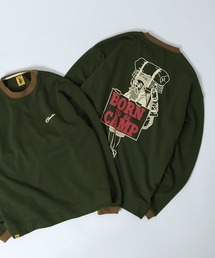 【COBMASTER】 裏毛 クルーネック リンガー スウェット