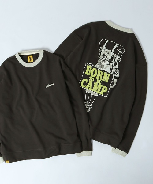 COBMASTER（コブマスター）の「【COBMASTER】 裏毛 クルーネック リンガー スウェット（スウェット・メンズ・オートミール/オリーブ/チャコール・MEDIUM/LARGE）」の2枚目の写真