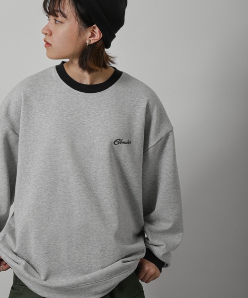 COBMASTER（コブマスター）の「【COBMASTER】 裏毛 クルーネック リンガー スウェット（スウェット・メンズ・オートミール/オリーブ/チャコール・MEDIUM/LARGE）」の5枚目の写真