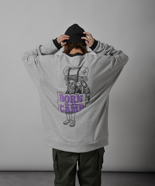 COBMASTER（コブマスター）の「【COBMASTER】 裏毛 クルーネック リンガー スウェット（スウェット・メンズ・オートミール/オリーブ/チャコール・MEDIUM/LARGE）」の8枚目の写真