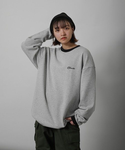 COBMASTER（コブマスター）の「【COBMASTER】 裏毛 クルーネック リンガー スウェット（スウェット・メンズ・オートミール/オリーブ/チャコール・MEDIUM/LARGE）」の14枚目の写真