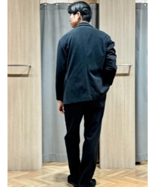 TRANS CONTINENTS（トランスコンチネンツ）の「TRANS CONTINENTS　太畝コーデュロイ　セットアップイージーパンツ　ブラック/ベージュ（スラックス・メンズ・ブラック/ベージュ・S/L/LL/M）」の20枚目の写真