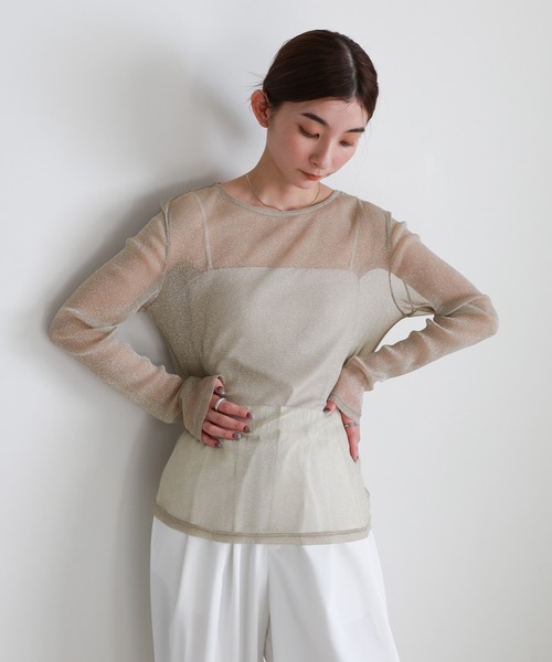 ラメシアートップス（Tシャツ/カットソー）｜select MOCA（セレクト