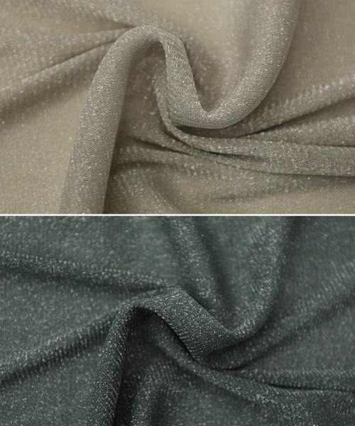 select MOCA(セレクトモカ)の「ラメシアートップス(Tシャツ/カットソー・レディース・グレイッシュベージュ/カーキ/グレー/オフホワイト・FREE)」の21枚目の写真