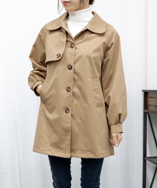 Miniministore（ミニミニストア）の「ライトトレンチジャケット レディース上品（トレンチコート・レディース・ベージュ/ダークグリーン/ブラック・M/L）」の15枚目の写真