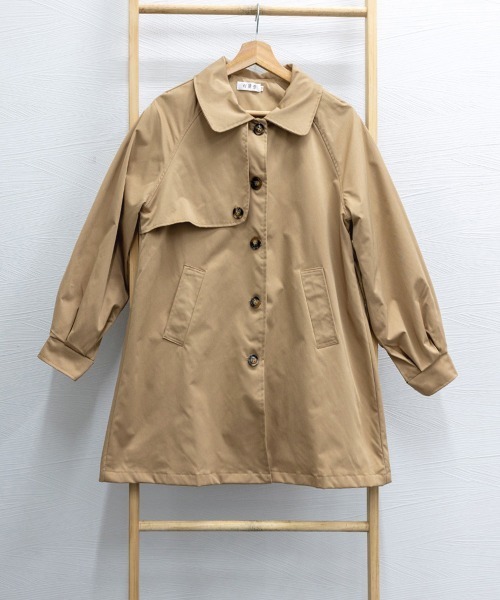 Miniministore（ミニミニストア）の「ライトトレンチジャケット レディース上品（トレンチコート・レディース・ベージュ/ダークグリーン/ブラック・M/L）」の18枚目の写真