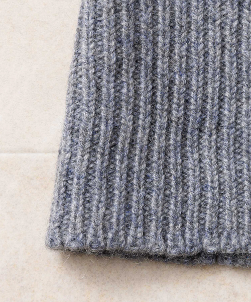 Rouge vif（ルージュヴィフ）の「【WILLIAM BRUNTON/ウィリアム ブラントン】CASHMERE BALACLAVA　バラクラバ（ニットキャップ/ビーニー・レディース・ダークベージュ/グレー・フリー）」の15枚目の写真