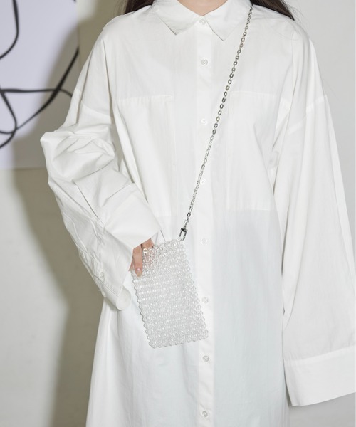 THE YOn（ザヨン）の「ビーズデザインスマホショルダーポーチ（ショルダーバッグ・レディース・シルバー/クリア・FREE）」の15枚目の写真