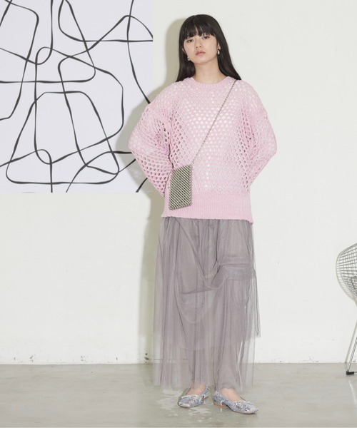 THE YOn（ザヨン）の「ビーズデザインスマホショルダーポーチ（ショルダーバッグ・レディース・シルバー/クリア・FREE）」の13枚目の写真