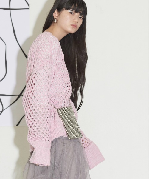 THE YOn（ザヨン）の「ビーズデザインスマホショルダーポーチ（ショルダーバッグ・レディース・シルバー/クリア・FREE）」の12枚目の写真