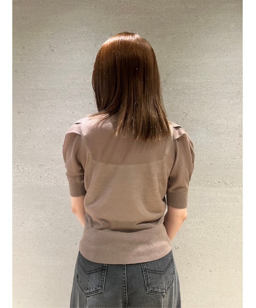 SNIDEL（スナイデル）の「ラメカーディガン（ニット/セーター