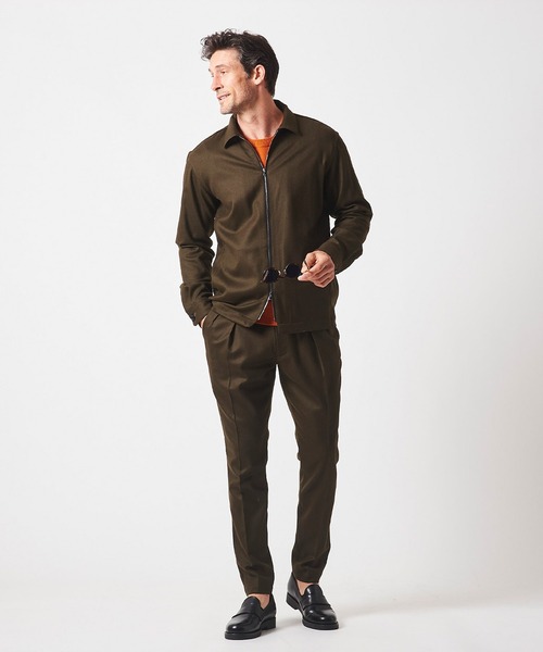 junhashimoto(ジュンハシモト)の「ZIP SHIRTS JACKET(ブルゾン・メンズ・Beige/カーキブラウン/ダークグレー・5/4/3/2)」の13枚目の写真