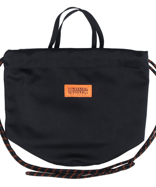 UNIVERSAL OVERALL（ユニバーサルオーバーオール）の「【UNIVERSALOVERALL / ユニバーサルオーバーオール】zile nylon pouch / ショルダー巾着バック / UVO-023A（ボディバッグ/ウエストポーチ・メンズ・チャコールグレー/ブラック/ネイビー・フリー）」の15枚目の写真