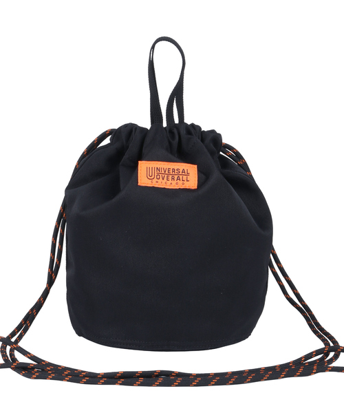 UNIVERSAL OVERALL（ユニバーサルオーバーオール）の「【UNIVERSALOVERALL / ユニバーサルオーバーオール】zile nylon pouch / ショルダー巾着バック / UVO-023A（ボディバッグ/ウエストポーチ・メンズ・チャコールグレー/ブラック/ネイビー・フリー）」の4枚目の写真