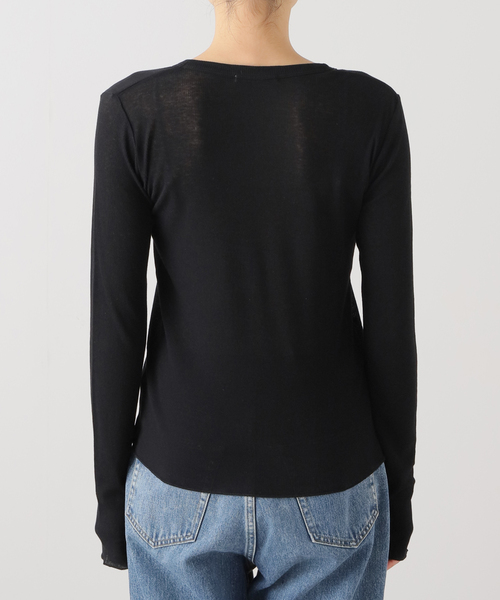 plage（プラージュ）の「whisper rib long Tシャツ（Tシャツ/カットソー・レディース・ホワイト/ブラック/レモンイエロー・FREE）」の17枚目の写真