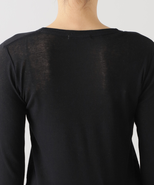 plage（プラージュ）の「whisper rib long Tシャツ（Tシャツ/カットソー・レディース・ホワイト/ブラック/レモンイエロー・FREE）」の15枚目の写真