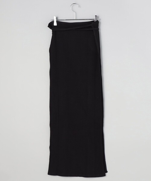 BASERANGE（ベースレンジ）の「Baserange/ベースレンジ BRIG SKIRT / SKBR-RIB-000 / ラップスカート（スカート・レディース・ブラック・SMALL）」の6枚目の写真