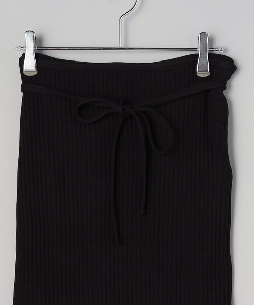 BASERANGE（ベースレンジ）の「Baserange/ベースレンジ BRIG SKIRT / SKBR-RIB-000 / ラップスカート（スカート・レディース・ブラック・SMALL）」の5枚目の写真