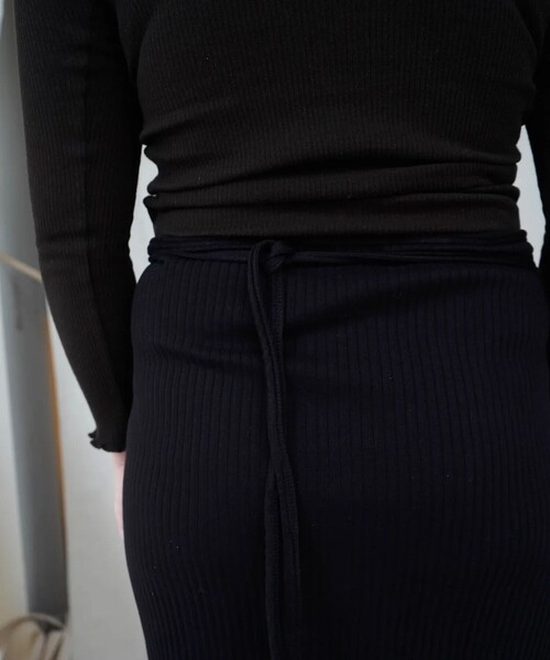 BASERANGE（ベースレンジ）の「Baserange/ベースレンジ BRIG SKIRT / SKBR-RIB-000 / ラップスカート（スカート・レディース・ブラック・SMALL）」の10枚目の写真