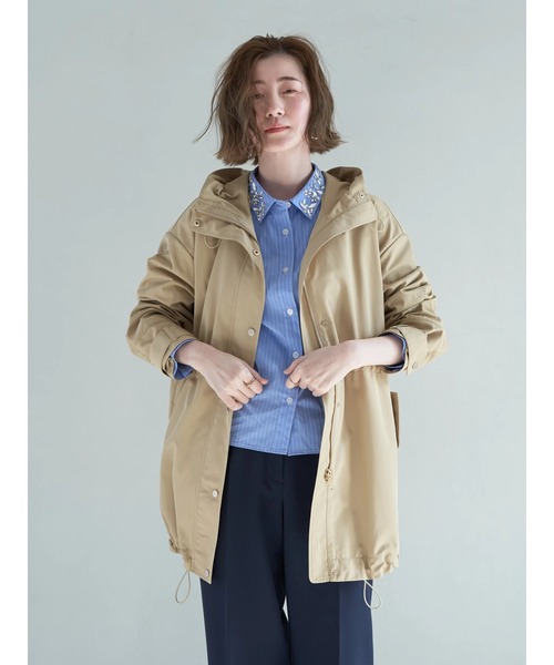 YECCA VECCA（イェッカヴェッカ）の「ミドル丈マウンテンパーカー（マウンテンパーカー・レディース・ベージュ/ネイビー/アイボリー・FREE）」の16枚目の写真