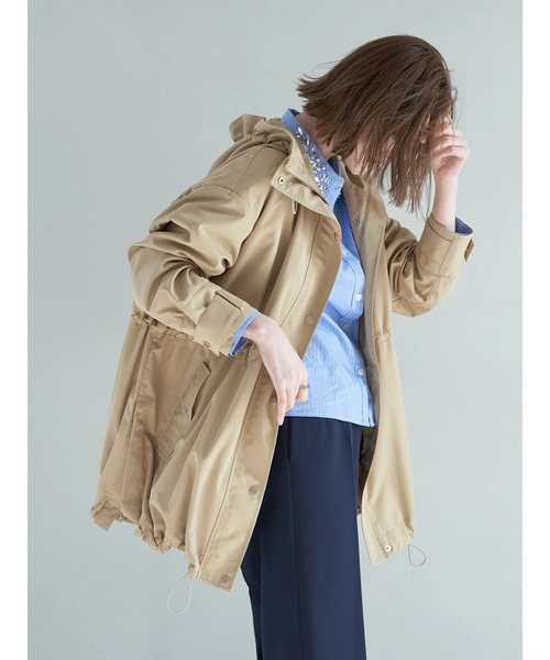 YECCA VECCA（イェッカヴェッカ）の「ミドル丈マウンテンパーカー（マウンテンパーカー・レディース・ベージュ/ネイビー/アイボリー・FREE）」の19枚目の写真