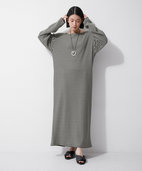 Miller for ADAM ET ROPE'】 別注WAFFLE BORDER DRESS