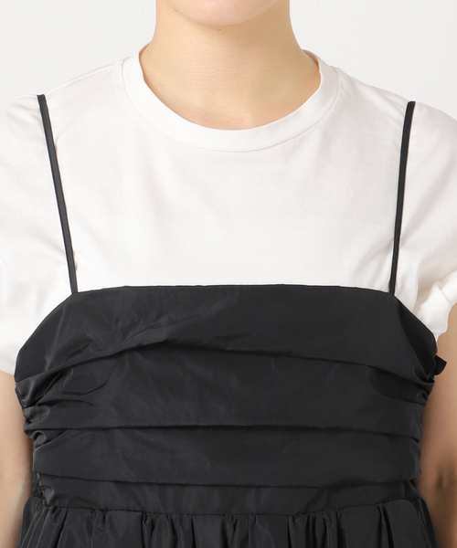 journal standard L'essage（ジャーナルスタンダードレサージュ）の「メモリータフタキャミワンピース（ワンピース・レディース・ブラック/ブラウン・FREE）」の17枚目の写真