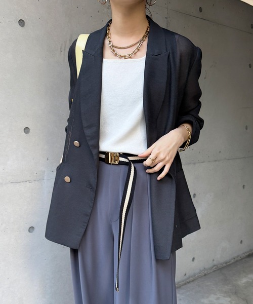 DouDou（ドゥドゥ）の「メッシュダブルジャケット（テーラード