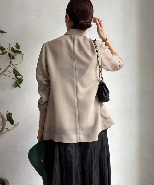 メッシュダブルジャケット（テーラードジャケット）｜DouDou