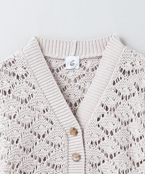 6 ロク　ワッペンカーディガン 6 ロク ワッペンカーディガン 6(ROKU)＞ミックス カーディガン