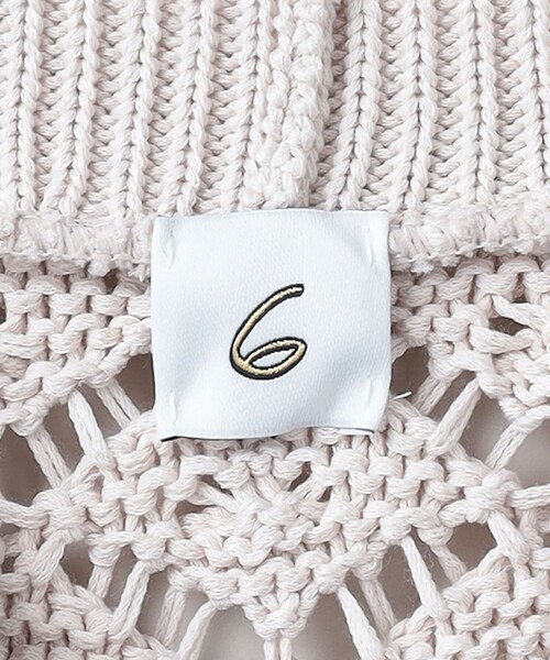 6（ロク）の「＜6(ROKU)＞スカシ Ⅴネック カーディガン（カーディガン