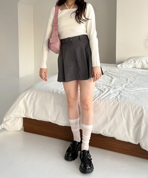 Heather（ヘザー）の「ヘムシャツミニスカート　111384（スカート・レディース・グレー系その他/ブラック/ベージュ・S/M）」の16枚目の写真