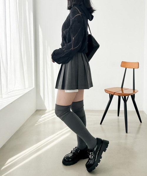 Heather（ヘザー）の「ヘムシャツミニスカート　111384（スカート・レディース・グレー系その他/ブラック/ベージュ・S/M）」の8枚目の写真