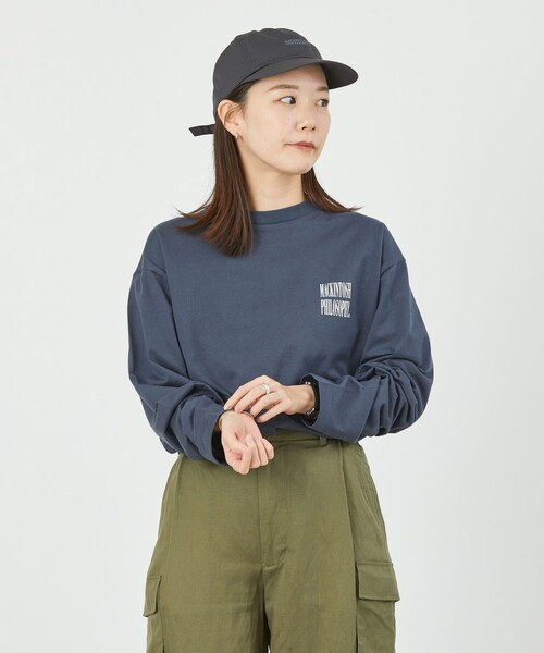 MACKINTOSH PHILOSOPHY(マッキントッシュ フィロソフィー)の「GREY LABEL シャープロゴロンT(Tシャツ/カットソー・レディース・ブラック/チャコールグレー/ホワイト・6/2)」の3枚目の写真