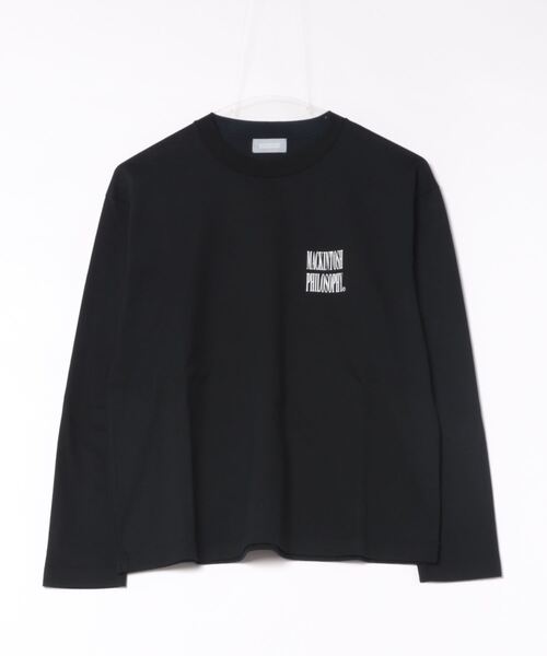 MACKINTOSH PHILOSOPHY(マッキントッシュ フィロソフィー)の「GREY LABEL シャープロゴロンT(Tシャツ/カットソー・レディース・ブラック/チャコールグレー/ホワイト・6/2)」の2枚目の写真