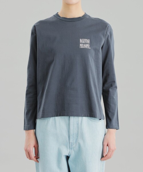 MACKINTOSH PHILOSOPHY(マッキントッシュ フィロソフィー)の「GREY LABEL シャープロゴロンT(Tシャツ/カットソー・レディース・ブラック/チャコールグレー/ホワイト・6/2)」の10枚目の写真