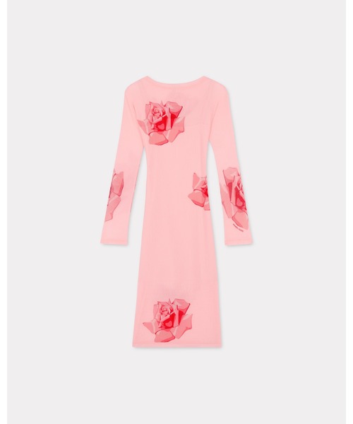 KENZO（ケンゾー）の「'KENZO Rose' ミディ プリーツ ドレス