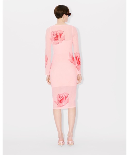 KENZO（ケンゾー）の「'KENZO Rose' ミディ プリーツ ドレス