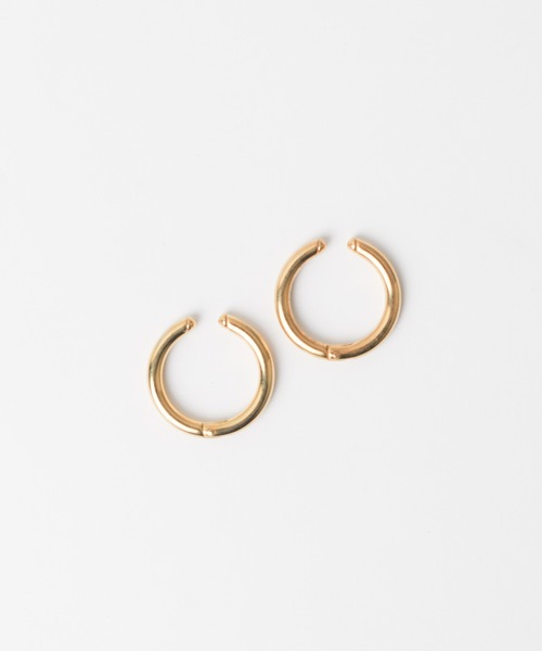 B.I.D.（ビーアイディー）の「《Stainless》 Hoop Ear Crip（イヤリング・レディース・ゴールド/シルバー/ブラック・FREE）」の3枚目の写真