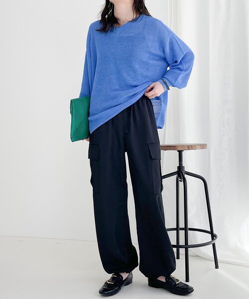 fredy emue（フレディエミュ）の「ブライトツイルイージーベイカーパンツ（その他パンツ・レディース・カーキ/ブラック/ベージュ・36/38）」の20枚目の写真