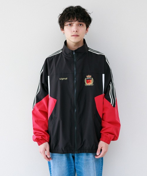 SIGNAL SPORTS（シグナルスポーツ）の「【SIGNAL SPORTS】袖サイドライン/オーバートラックジップジャケット（ナイロンジャケット・メンズ・ブラック/ネイビー・LARGE/MEDIUM）」の14枚目の写真